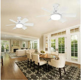 Ventilador Versión 2025+ luz LED + Control 3 en 1